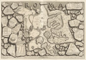 Plano de Roma dibujado con la situación de todos los monumentos antiguos de Giovanni Battista Piranesi