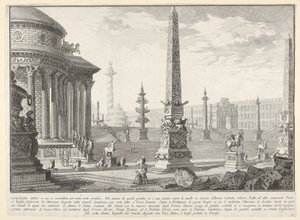 Placa 10: El antiguo Capitolio ascendido por aproximadamente cien escalones de Giovanni Battista Piranesi