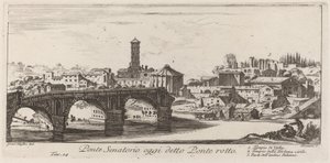 Ponte Senatorio hoy llamado Ponte Rotto de Giovanni Battista Piranesi