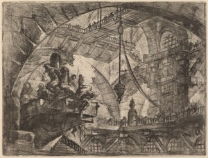Prisioneros en una Plataforma Proyectada de Giovanni Battista Piranesi