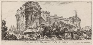 Reverso del Templo de Pula en Istria