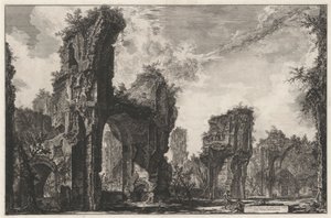 Ruinas del Sisto, o de la gran sala de las termas antoninas de Giovanni Battista Piranesi