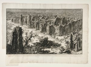 Ruinas de las Termas de Antonino [Termas de Caracalla], de Vistas de Roma de Giovanni Battista Piranesi