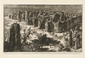 Ruinas de las Termas de Antonino [Termas de Caracalla], de Vistas de Roma de Giovanni Battista Piranesi