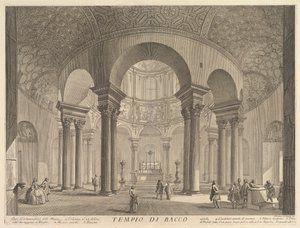 S. Constanza erróneamente llamado Templo de Baco Veduta interna del Sepolcro di S..., ca. 1756