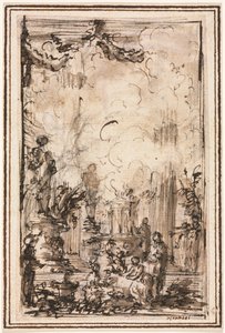 Ofrenda sacrificial en un templo de Giovanni Battista Piranesi