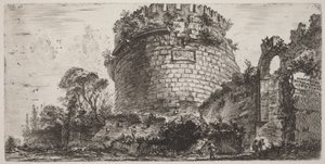 Sepulcro de Metela, llamado Capo di Bove de Giovanni Battista Piranesi