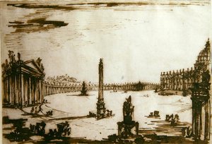 Plaza de San Pedro, Roma de Giovanni Battista Piranesi