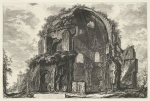 Tempel van Minerva Medica te Roma Vista del Templo octangular de Minerva Medica (título sobre objeto) Gezichten op Rome (título de la serie) Vistas de Roma diseñadas y grabadas por el arquitecto Giambattista Piranesi Ve (nez) iano (título de la serie)