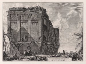 Antiguo templo conocido comúnmente como della Salute en la Via d de Giovanni Battista Piranesi