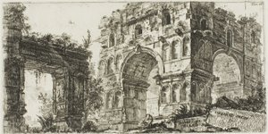 Templo de Jano, lámina 11 de Algunas vistas de arcos triunfales y otros monumentos de Giovanni Battista Piranesi