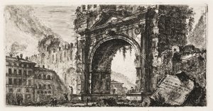 El arco en Rímini construido por Augusto, lámina 17 de Algunas vistas de arcos triunfales y otros monumentos