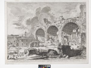 La Basílica de Constantino (aguafuerte y grabado) de Giovanni Battista Piranesi