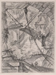 El puente levadizo, de Carceri d de Giovanni Battista Piranesi