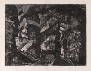 El Arco Gótico, placa 14 de Carceri d de Giovanni Battista Piranesi
