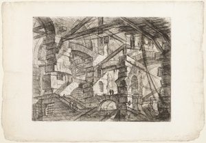 El arco gótico, lámina 14 de Prisiones imaginarias de Giovanni Battista Piranesi