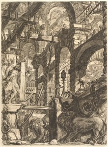 Los bajorrelieves del león de Giovanni Battista Piranesi