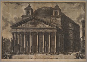 El Panteón exterior Veduta del Panteón de Agripa hoy Iglesia de S. María ad Martyres de Giovanni Battista Piranesi