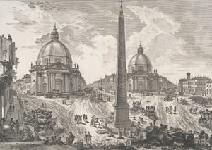 La Piazza del Popolo, ca. 1750 de Giovanni Battista Piranesi