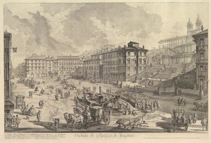 La Piazza di Spagna Veduta di Piazza di Spagna de Giovanni Battista Piranesi
