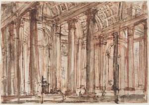 El pórtico del Panteón de Giovanni Battista Piranesi
