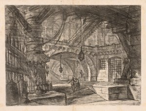 Las prisiones: Un amplio salón con linternas de Giovanni Battista Piranesi
