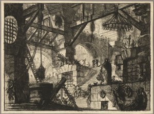 El Pozo, lámina 13 de Prisiones Imaginarias de Giovanni Battista Piranesi