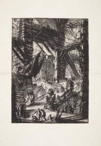 La escalera con trofeos de Giovanni Battista Piranesi