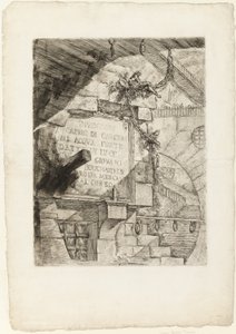 Página de Título de Prisiones Imaginarias de Giovanni Battista Piranesi