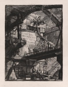 Placa de título, placa 1 de Carceri d de Giovanni Battista Piranesi