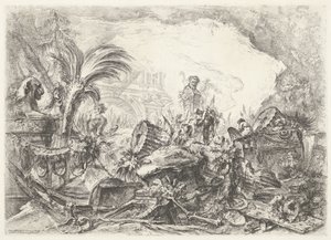 triomfboog Caprichos decorativos (antiguo título de la serie) Grotescos (título de la serie) de Giovanni Battista Piranesi