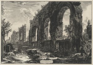 Restos de los acueductos neronianos (de: Vedute di Roma) de Giovanni Battista Piranesi