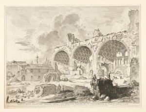 Vista de los Restos del Comedor de Nerón de Giovanni Battista Piranesi