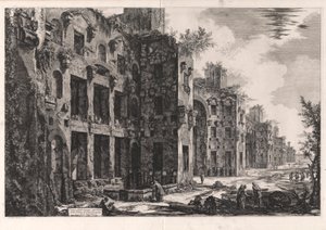 Vista de los Restos Superiores de las Termas de Diocleciano en Santa Maria degli Angeli [interior del Frigidarium: muro sur]), de Vedute di Roma (Vistas de Roma)