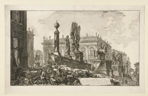 Vista del Campidoglio, de lado, de Vedute di Roma