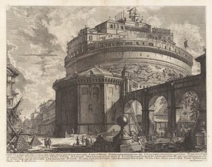 Vista del Mausoleo d de Giovanni Battista Piranesi