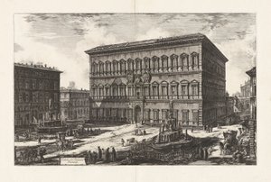 Vista del Palacio Farnese (Vista del Palacio Farnese), de Vedute di Roma (Vistas de Roma)