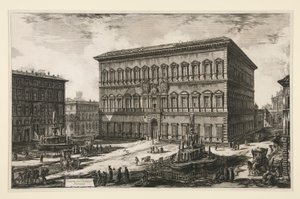 Vista del Palacio Farnese, de Vistas de Roma