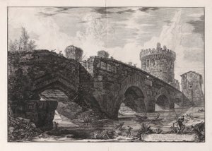 Vista del puente de Lugano en l de Giovanni Battista Piranesi