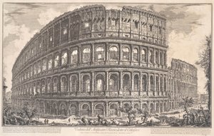 Veduta del Anfiteatro Flavio llamado el Coliseo, 1757 de Giovanni Battista Piranesi