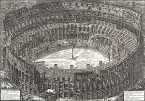 Veduta del Anfiteatro Flavio llamado el Coliseo de Giovanni Battista Piranesi