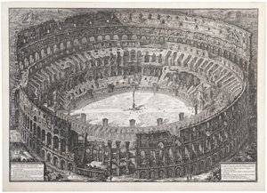 Veduta del Anfiteatro Flavio llamado el Coliseo, 1776 de Giovanni Battista Piranesi