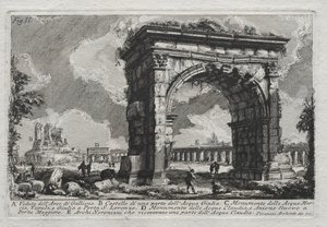 Veduta del Arco de Gallieno de Giovanni Battista Piranesi