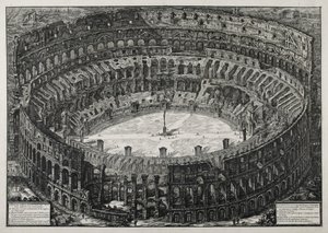 Veduta del Anfiteatro Flavio llamado el Coliseo de Giovanni Battista Piranesi