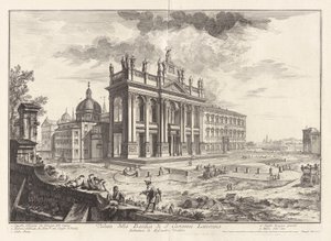 Vista de la Basílica de San Giovanni Laterano, de Vedute di Roma (Vistas de Roma) de Giovanni Battista Piranesi