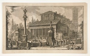 Vista de S. Lorenzo extramuros, de Vedute di Roma de Giovanni Battista Piranesi