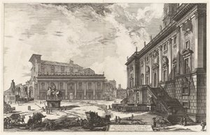 Vista de la Piazza del Campidoglio, de Vedute di Roma (Vistas de Roma) de Giovanni Battista Piranesi