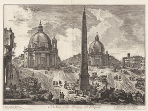 Vista de la Piazza del Popolo, de Vedute di Roma (Vistas de Roma)