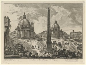 Vista de la Piazza del Popolo de Giovanni Battista Piranesi