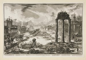 Vista del Campo Vaccino, desde Vistas de Roma